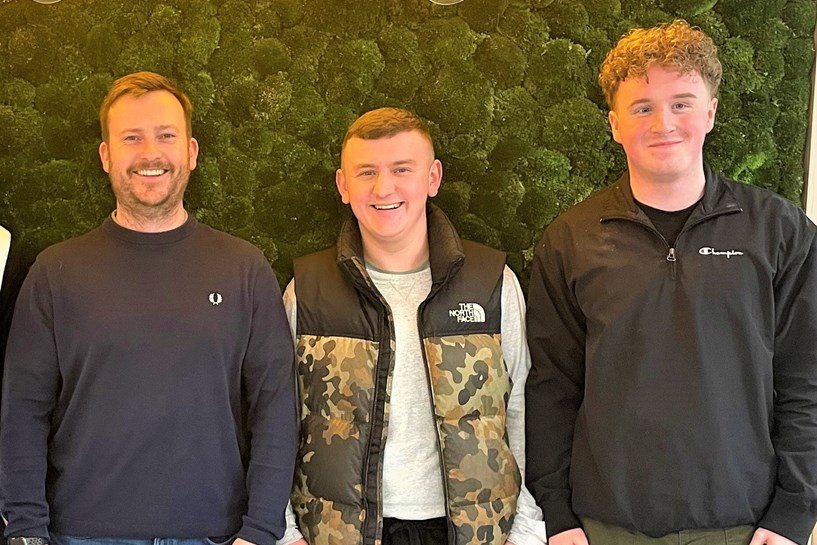 Dan Caddick, Ollie Colledge And Harvey Meek